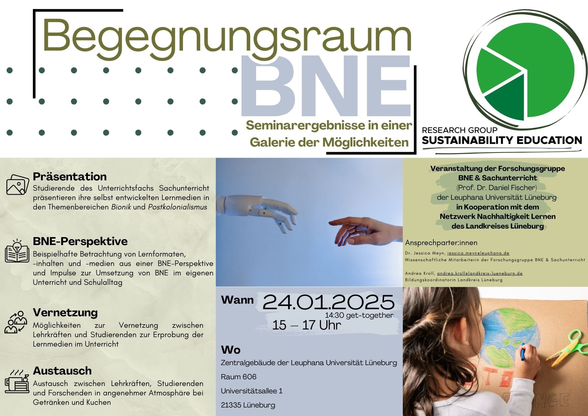 Begegnungsraum BNE - Seminarergebnisse in einer Galerie der Möglichkeiten