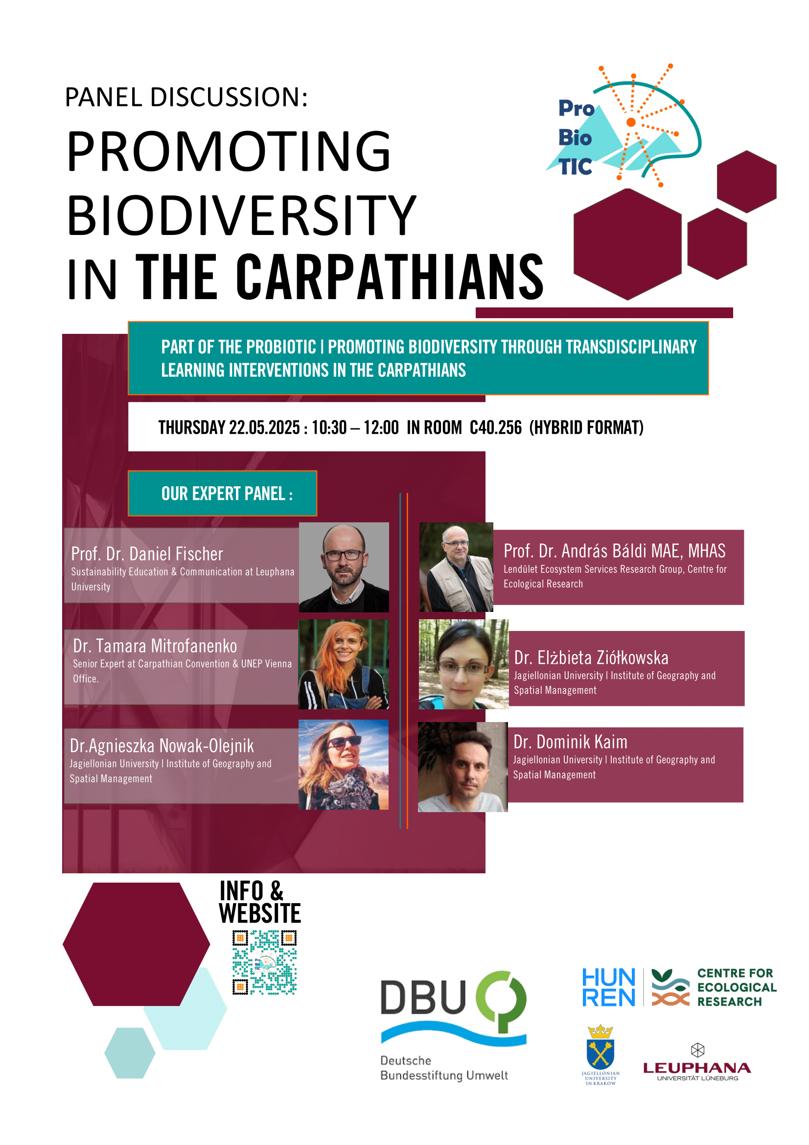 Panel discussion on Promoting Biodiversity in the Carpathians