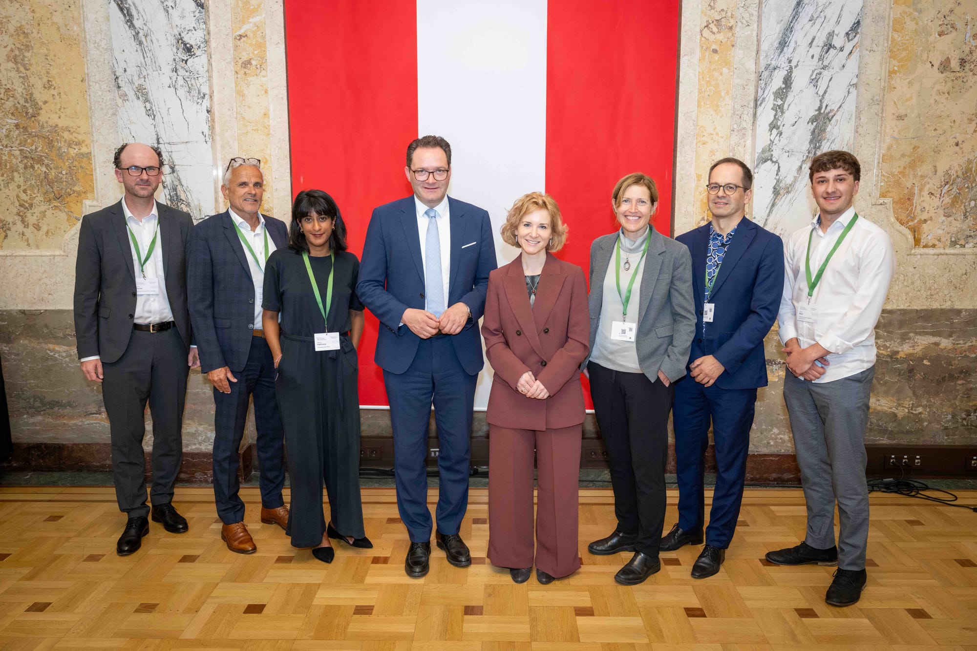 Jury des Sustainability Award 2026 mit Bundesminister Norbert Totschnig und Bundesministerin Eva-Maria Holzleitner