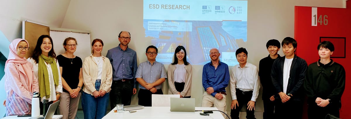 Education for Sustainable Development in Japan and Germany: Okayama University Delegation in Lüneburg